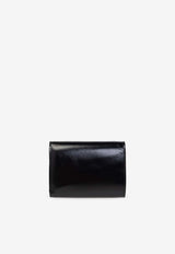 Chloé Iconic Logo Tri-Fold Leather Wallet Black CH25SP483 O16-001