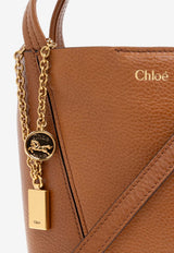 Chloé Small Spin Leather Tote Bag Brown CH25SS812 N84-26M