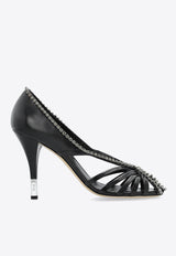 Chloé Leonie 95 Leather Pumps Black CHC25S07L PP-0ZZ