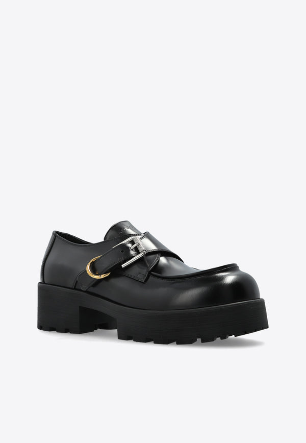 Givenchy Leather Platform Loafers BE202 4E28Z-001