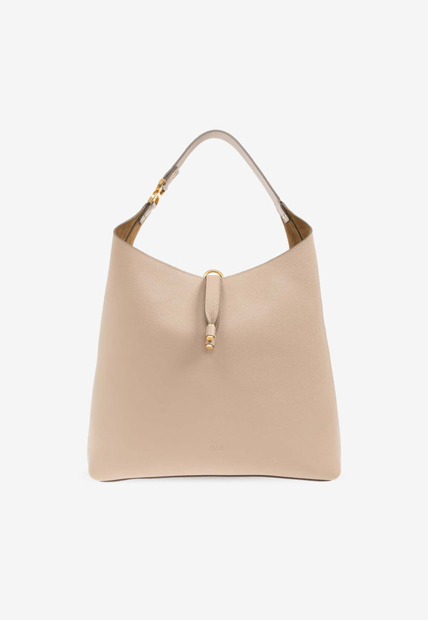 Chloé Marcie Grained Leather Tote Bag Beige CHC24SS630 I31-20E