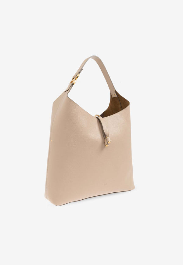 Chloé Marcie Grained Leather Tote Bag Beige CHC24SS630 I31-20E