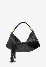 Chloé Foulard Grained Leather Shoulder Bag Black CHC25SS446 O37-001