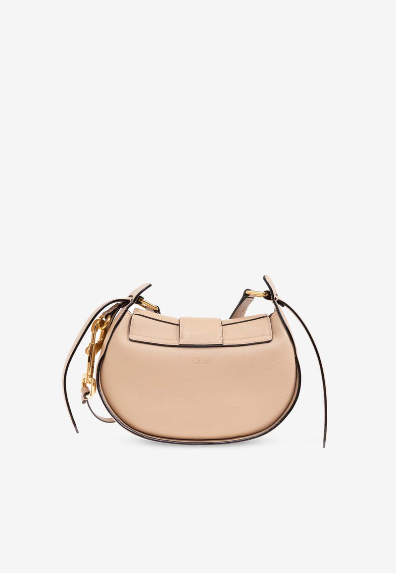 Chloé Small Ride Leather Crossbody Bag Beige CHC25SS582 O32-083