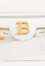 Balmain B-Buzz 19 Leather Top Handle Bag White EN1AE742 LPOS-0FA