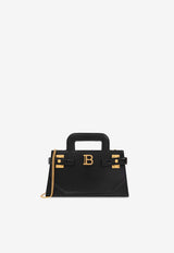 Balmain Small B-Buzz Leather Crossbody Bag Black EN1KJ931 LSLX-0PA