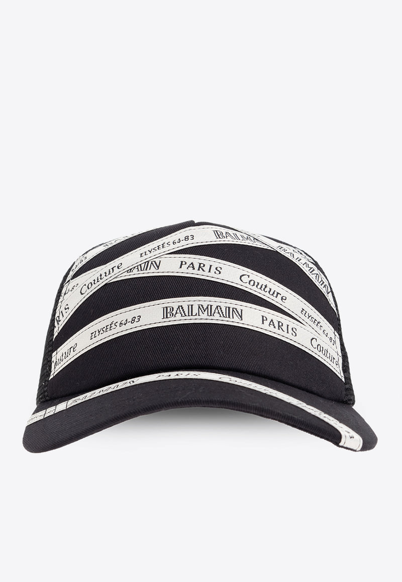 Balmain Logo-Print Baseball Cap EF1XA381 MB10-GWB