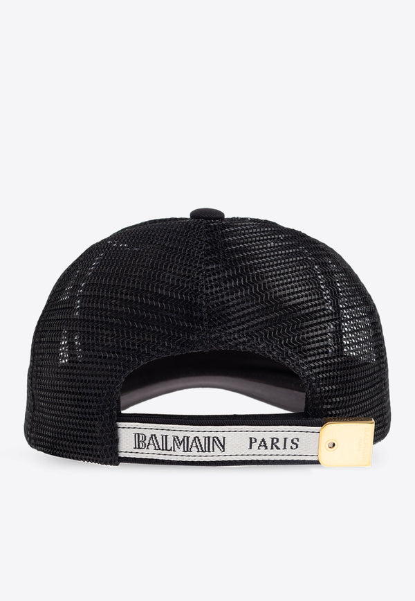 Balmain Logo-Print Baseball Cap EF1XA381 MB10-GWB