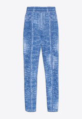 Balmain Denim-Jacquard Leggings EF1PD185 KH80-6FF