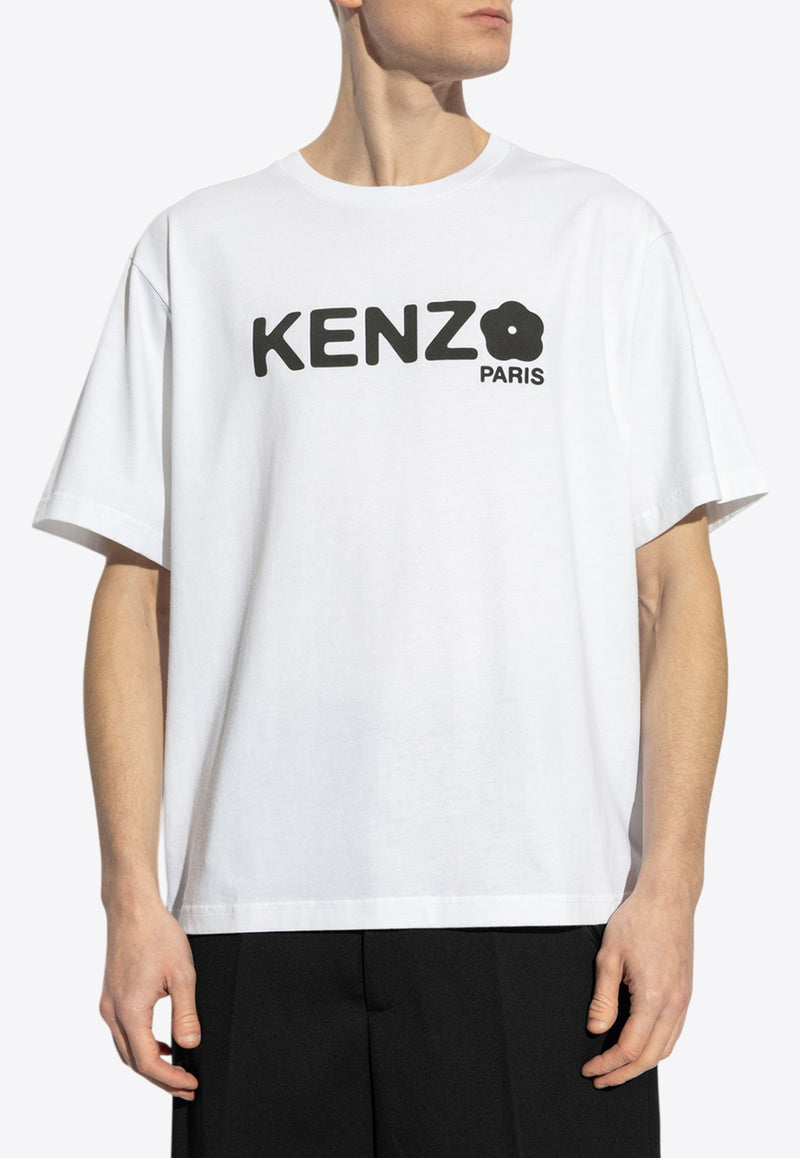 Kenzo Logo-Printed Crewneck T-shirt FF55TS491 4SG-01