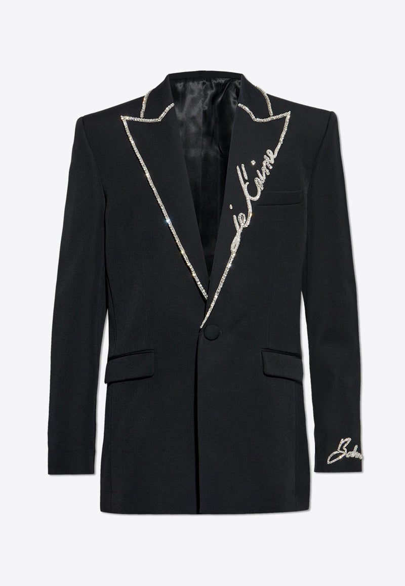 Balmain Love Letter Wool Blazer EH1SE285 09WC-EHV