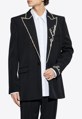 Balmain Love Letter Wool Blazer EH1SE285 09WC-EHV