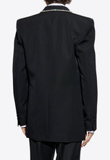 Balmain Love Letter Wool Blazer EH1SE285 09WC-EHV