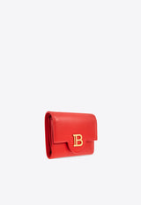 Balmain B-Buzz Logo-Plaque Leather Wallet EN1NK239 LAVE-3BZ