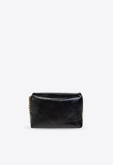 Balmain Small Flap Leather Crossbody Bag EN1BJ796 LETF-0PA