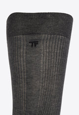 Tom Ford Logo Rib-Knit Socks KKS001 YMC003S23-IG645