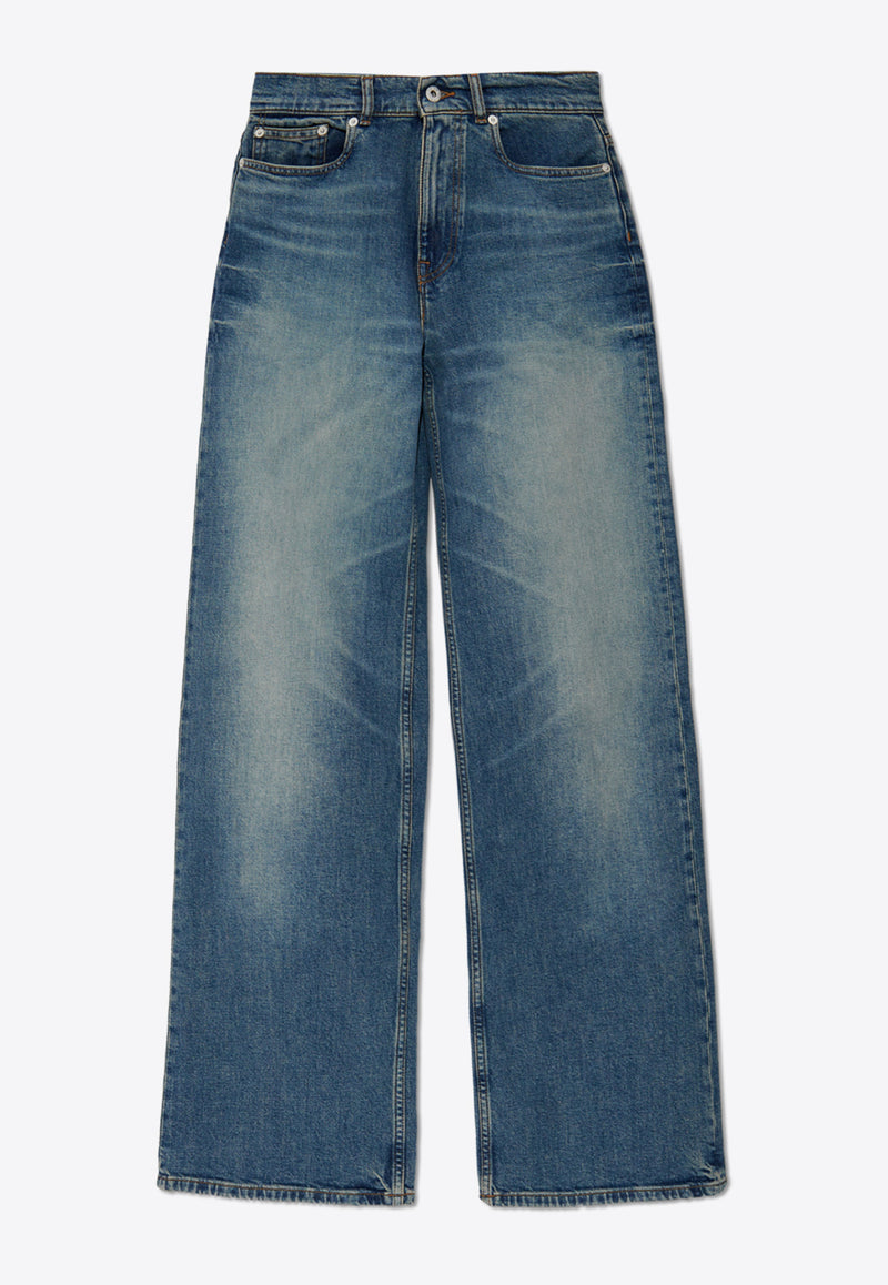 Kenzo Washed Denim Jeans FF52DP217 6S7-DS