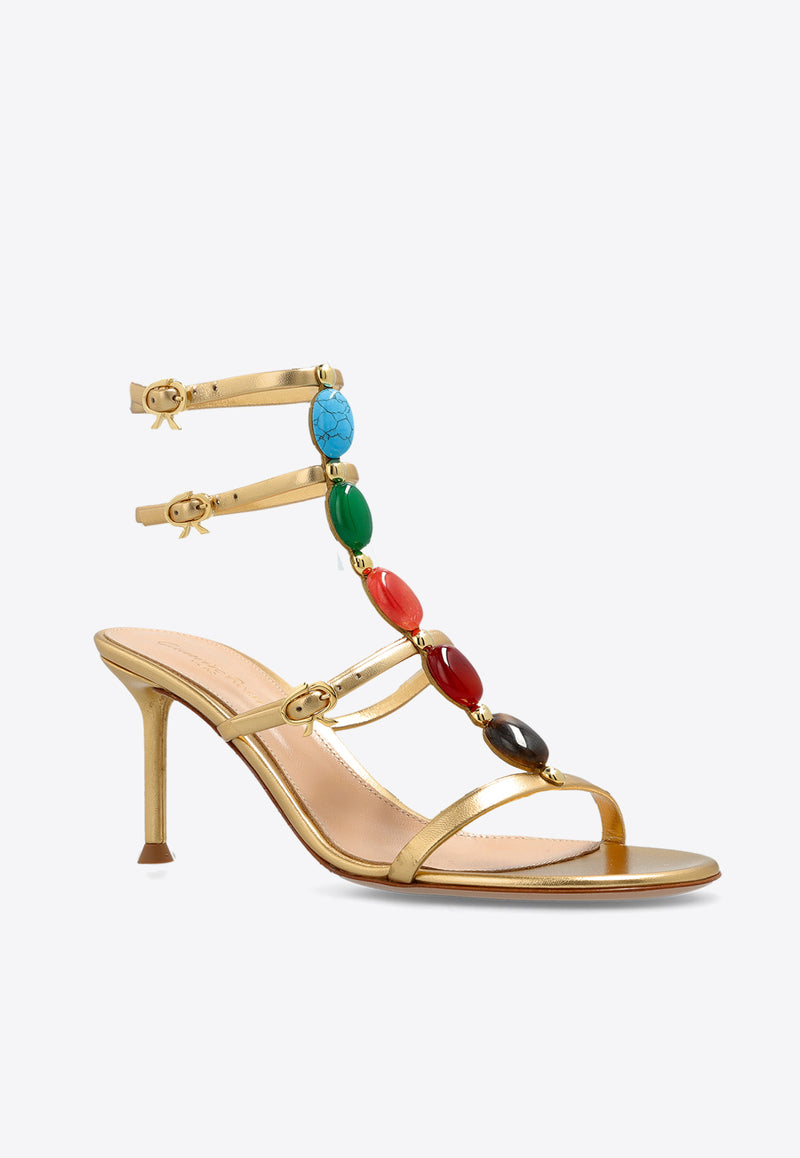 Gianvito Rossi Shanti 70 Leather Sandals G32311 70RIC-NPSMEKO