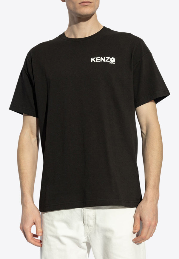 Kenzo Logo-Printed Crewneck T-shirt FF55TS489 4SG-99J