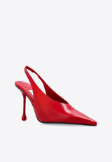 Jimmy Choo Isa 95 Leather Pumps ISA 95 CLF-RUBY RED