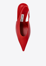 Jimmy Choo Isa 95 Leather Pumps ISA 95 CLF-RUBY RED