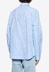 Balmain Love Letter Long-Sleeved Shirt EH1HS405 CF82-SHN