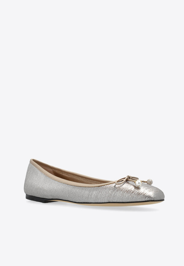 Jimmy Choo Elme Leather Ballet Flats ELME FLAT IGQ-MACARON