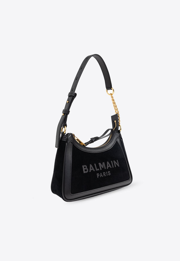 Balmain B-Army Suede Shoulder Bag EN1BT743 LCBD-0PA