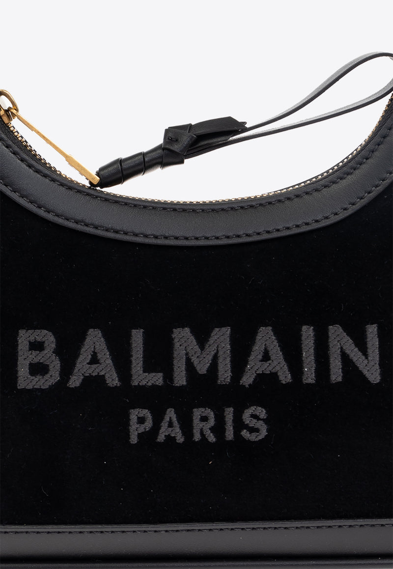 Balmain B-Army Suede Shoulder Bag EN1BT743 LCBD-0PA