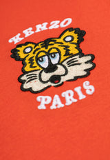 Kenzo Logo-Embroidered Crewneck T-shirt FF58TS482 4SG-16