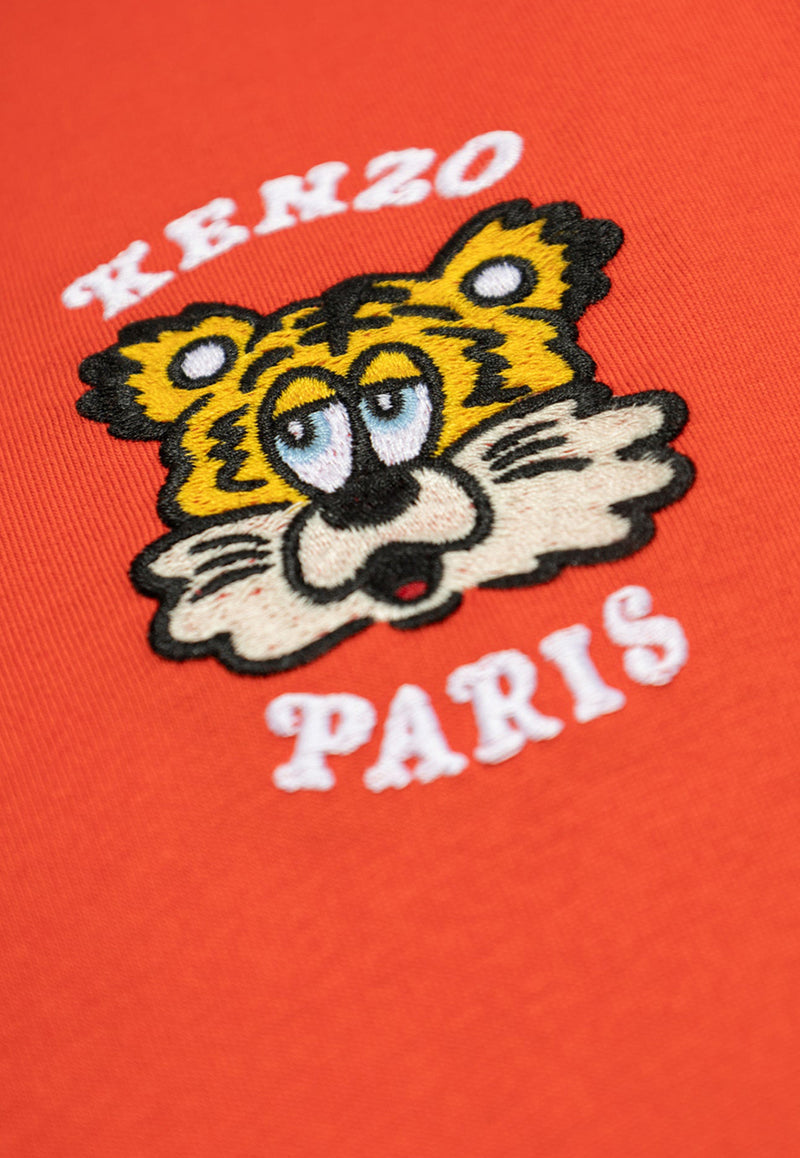 Kenzo Logo-Embroidered Crewneck T-shirt FF58TS482 4SG-16