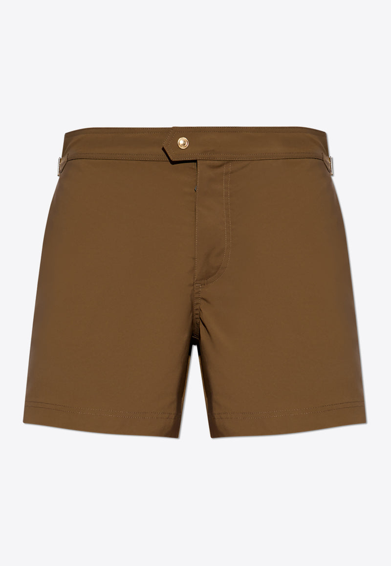 Tom Ford Side Buckle Swim Shorts KĄPIELOWE BSS001 FMN004S23-FG814