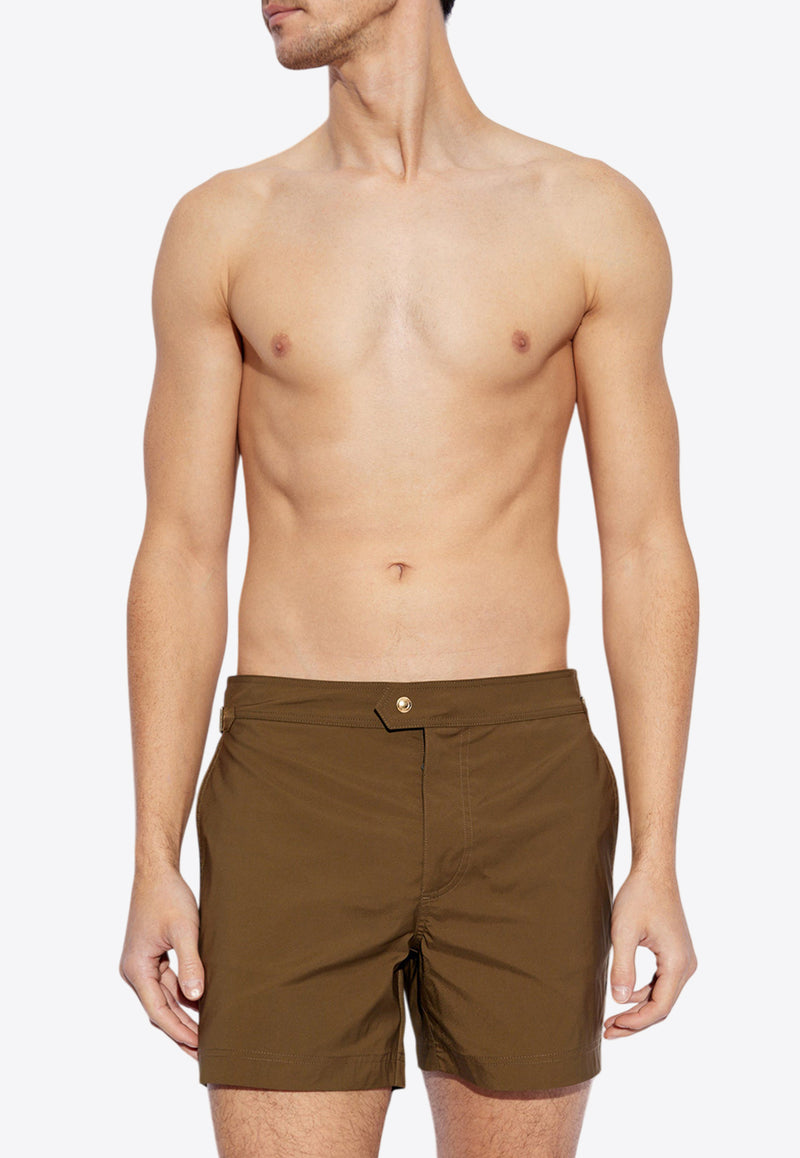 Tom Ford Side Buckle Swim Shorts KĄPIELOWE BSS001 FMN004S23-FG814