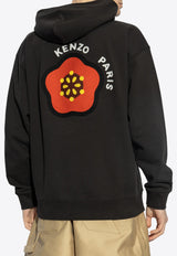 Kenzo Logo-Printed Hooded Sweatshirt FF55SW275 4MC-99J