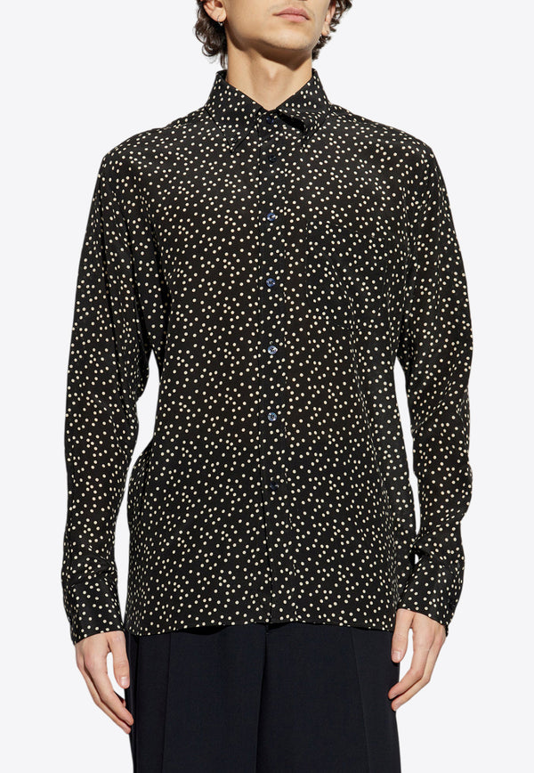 Tom Ford Polka-Dot Silk Shirt HRO003 FMS044S25-XBKWH