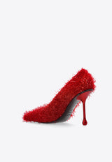 Jimmy Choo Ixia 95 Tinsel Pumps Red IXIA 95 TZS-RUBY RED