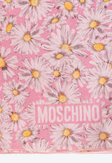 Moschino Floral-Printed Silk Scarf 03150 M3249-003