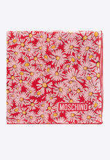 Moschino Floral-Printed Silk Scarf 03150 M3249-002