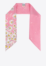 Moschino Floral-Printed Silk Scarf 03242 M3252-003