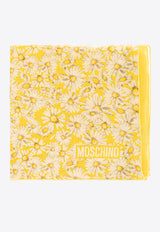 Moschino Floral-Printed Silk Scarf 03150 M3249-001