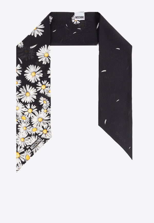 Moschino Floral-Printed Silk Scarf 03242 M3252-004