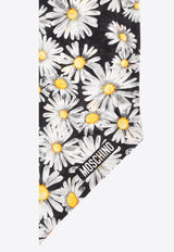 Moschino Floral-Printed Silk Scarf 03242 M3252-004