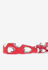 Moschino Heart-Printed Scarf Headband 03334 M3211-002