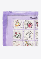 Moschino Printed Silk Scarf 03520 M3248-002