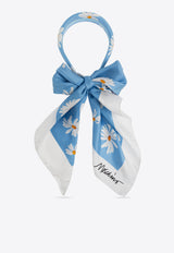 Moschino Floral-Printed Scarf Headband 03334 M3228-003