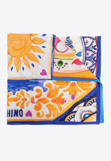 Moschino Printed Silk Scarf 03549 M3221-001