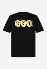 Versace Maxi Chain Logo T-Shirt 1013302 1A13401-2B510