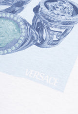 Versace Medusa Rings-Print T-shirt 1013302 1A13426-2W580