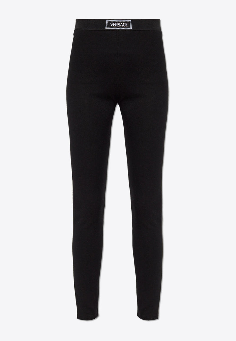 Versace Logo-Patched Leggings 1016403 1A12037-1B000