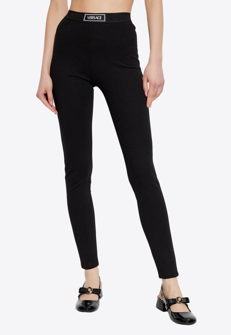 Versace Logo-Patched Leggings 1016403 1A12037-1B000